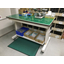 Delivery example: Elevating type workbench with custom shelf / Bagging and weighing of screws