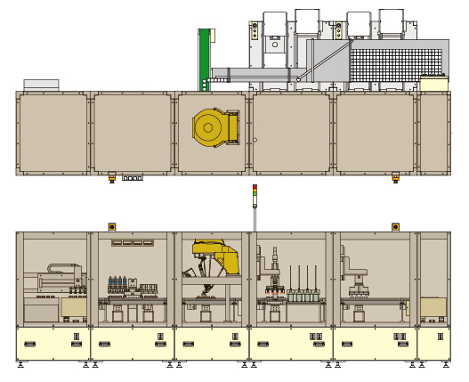 【製作事例】スタンプ台自動組立ライン