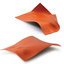 Silicone rubber heater "Stretch Type" that gently conforms to curved surfaces.