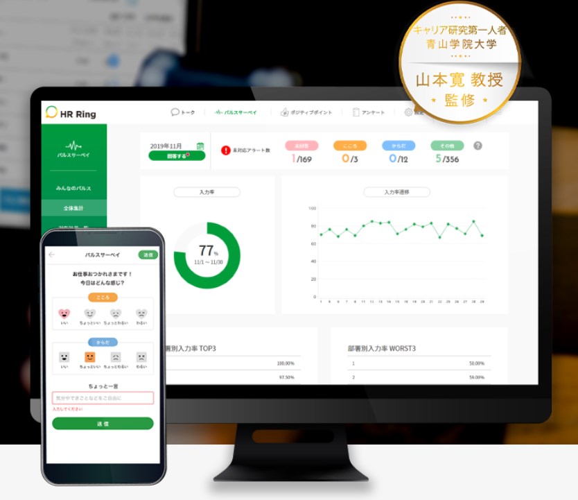離職防止アプリ『HR Ring』