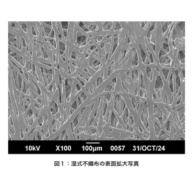 【蓄電向け】孔径制御技術による湿式不織布