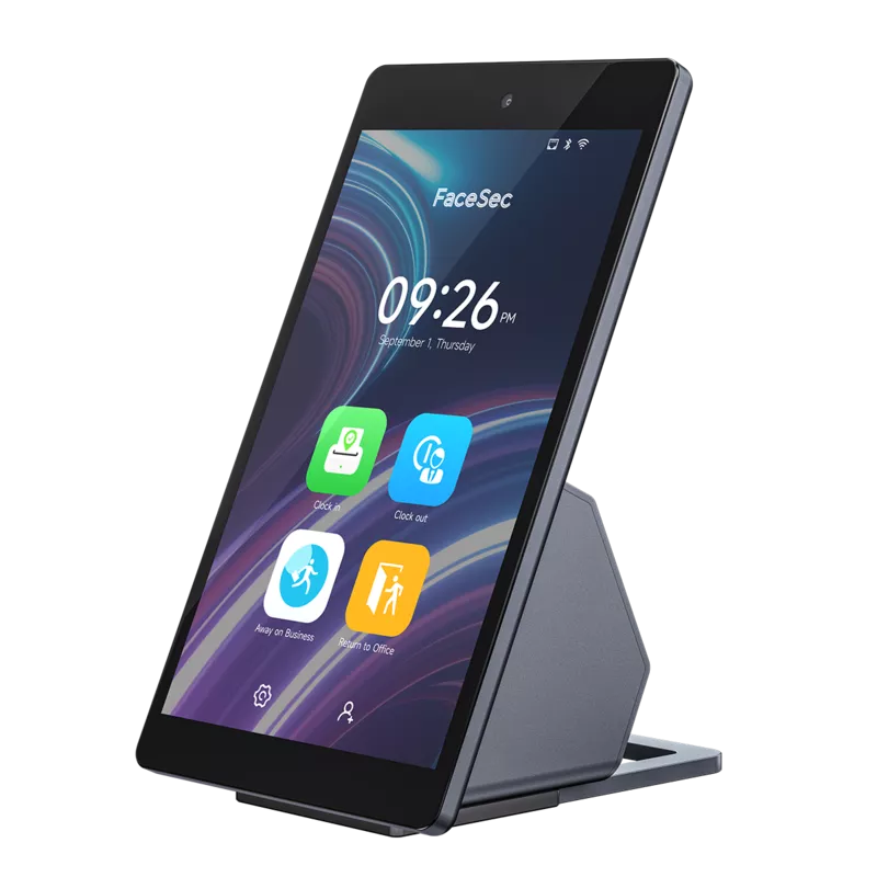 【FaceSec】顔認証タイムレコーダー（8インチ卓上型）