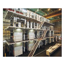 新聞輪転機　65型オフセット輪転機