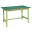 Lightweight workbench with linoleum top, model number M350KS-09674F-G.