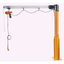 Aluminum H-beam jib crane floor-mounted model M303AH-1630KALB