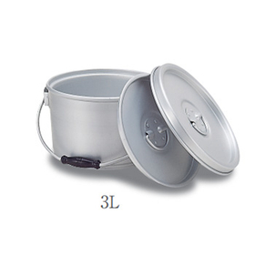 アルミ容器重保温食缶中蓋式 D型 品番M4384ALW-D-3L