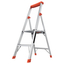 Aluminum step ladder with upper frame, 2 steps / Model number M380FNL-15272H