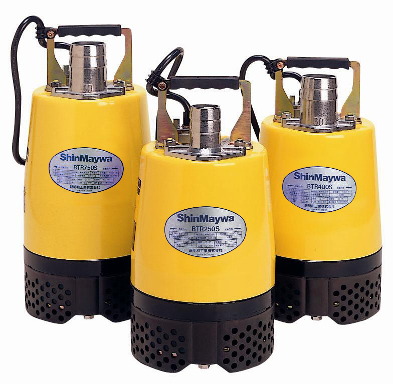 全水路タイプ軽量汎用水中ポンプ『BTR』