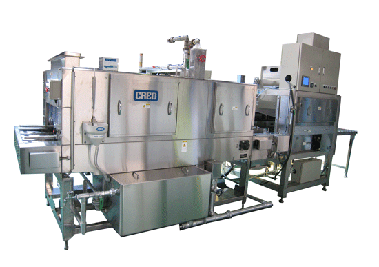 【食品製造向け】コンテナ洗浄脱水機