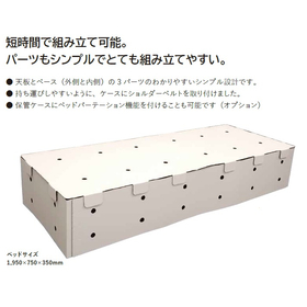 【企業向け】避難所向け折り畳み式簡易ベッド