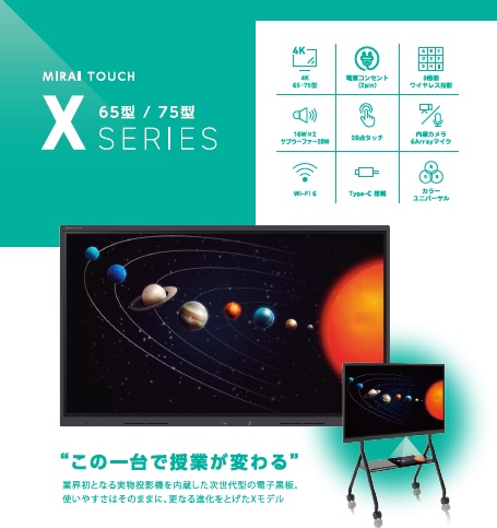 【研究・分析向け、電子黒板】MIRAI TOUCH