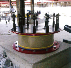 免震装置据付用ベースプレート『一貫加工製造』