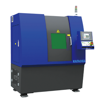 超精密穴あけ装置＜自社製ビームローテータ＞