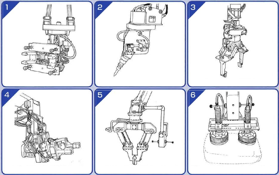 【自動化・省力化・遠隔作業】サーボアーム　アタッチメント例
