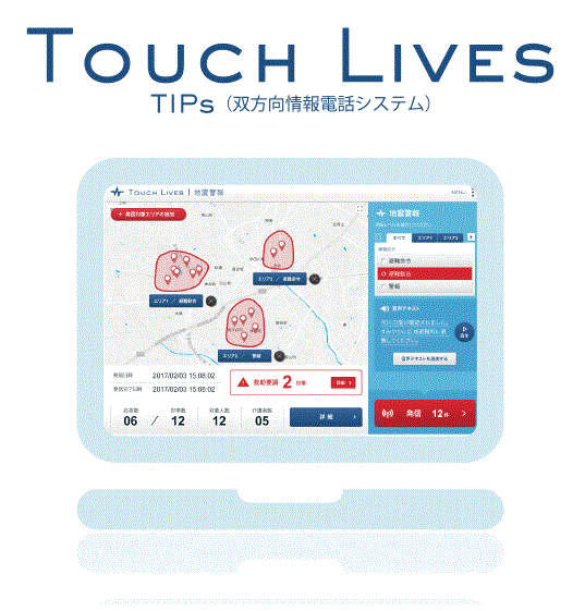 双方向情報電話システム『TOUCH LIVES』