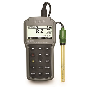 【超純水用】ポータブル型 EC/TDS/抵抗率/塩分/℃計