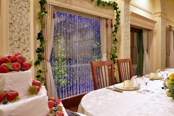 【施工事例】結婚式場水演出