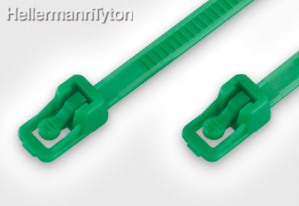 結束バンド『アウトレバー・リピートタイ（耐候・緑色）』