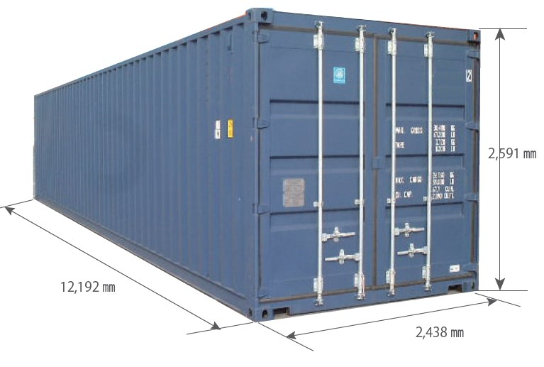 標準コンテナ『新造　40ft ドライスチールコンテナ』