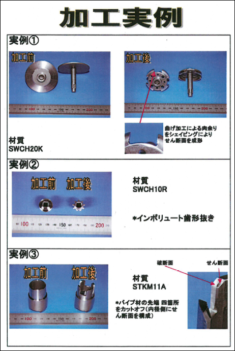 株式会社 前川製作所　プレス加工事例集