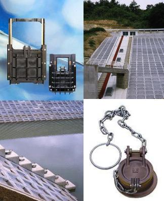 ため池取水設備　土砂吐ゲート／斜樋バルブ／ため池栓