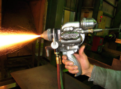 溶線式フレーム溶射