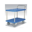 Two-tier shelf with air-filled tire caster cart