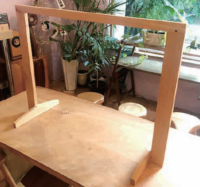 飛沫防止シートスタンド