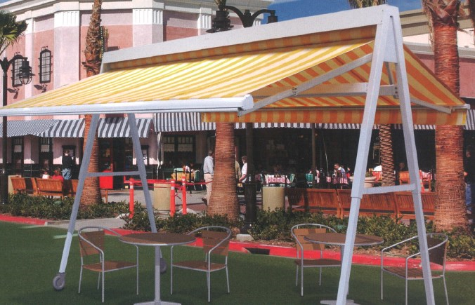 移動式デザインオーニン  グ『パルセイル』