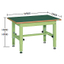 Height-adjustable workbench with linoleum top M350KT5-096FENS
