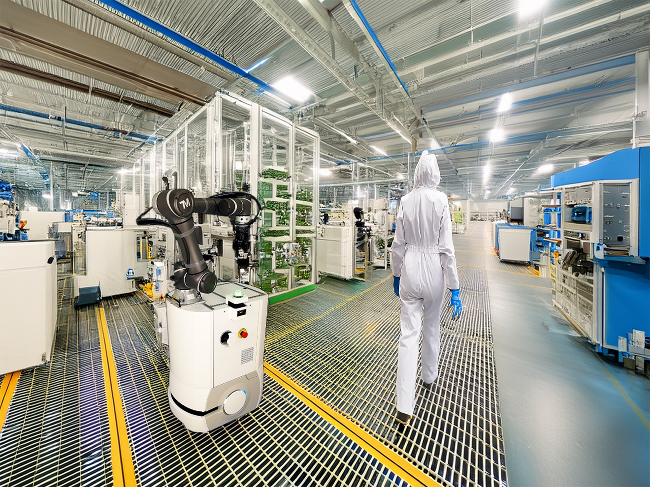 協働ロボット搭載AMR『モバイルマニピュレータSLIM』