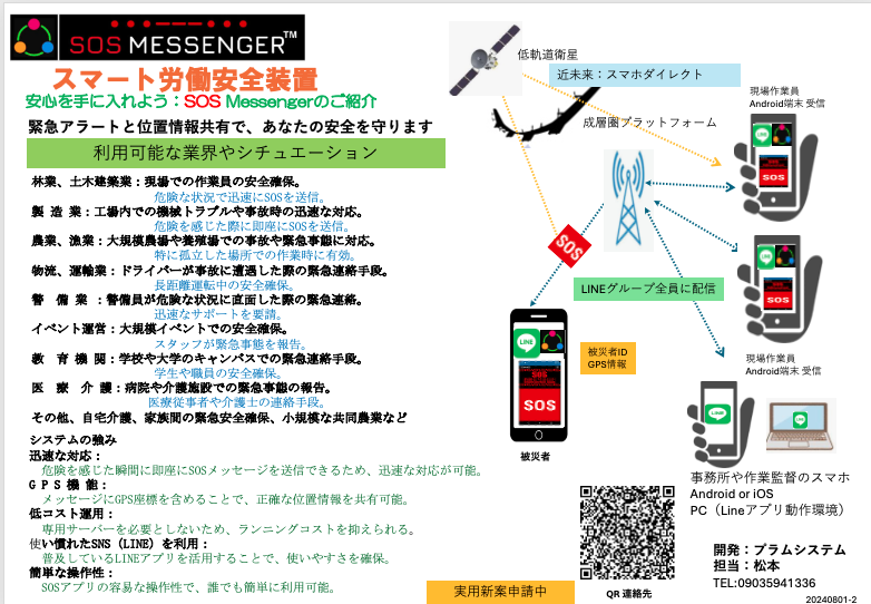 SOS messenger リリース販売開始しました
