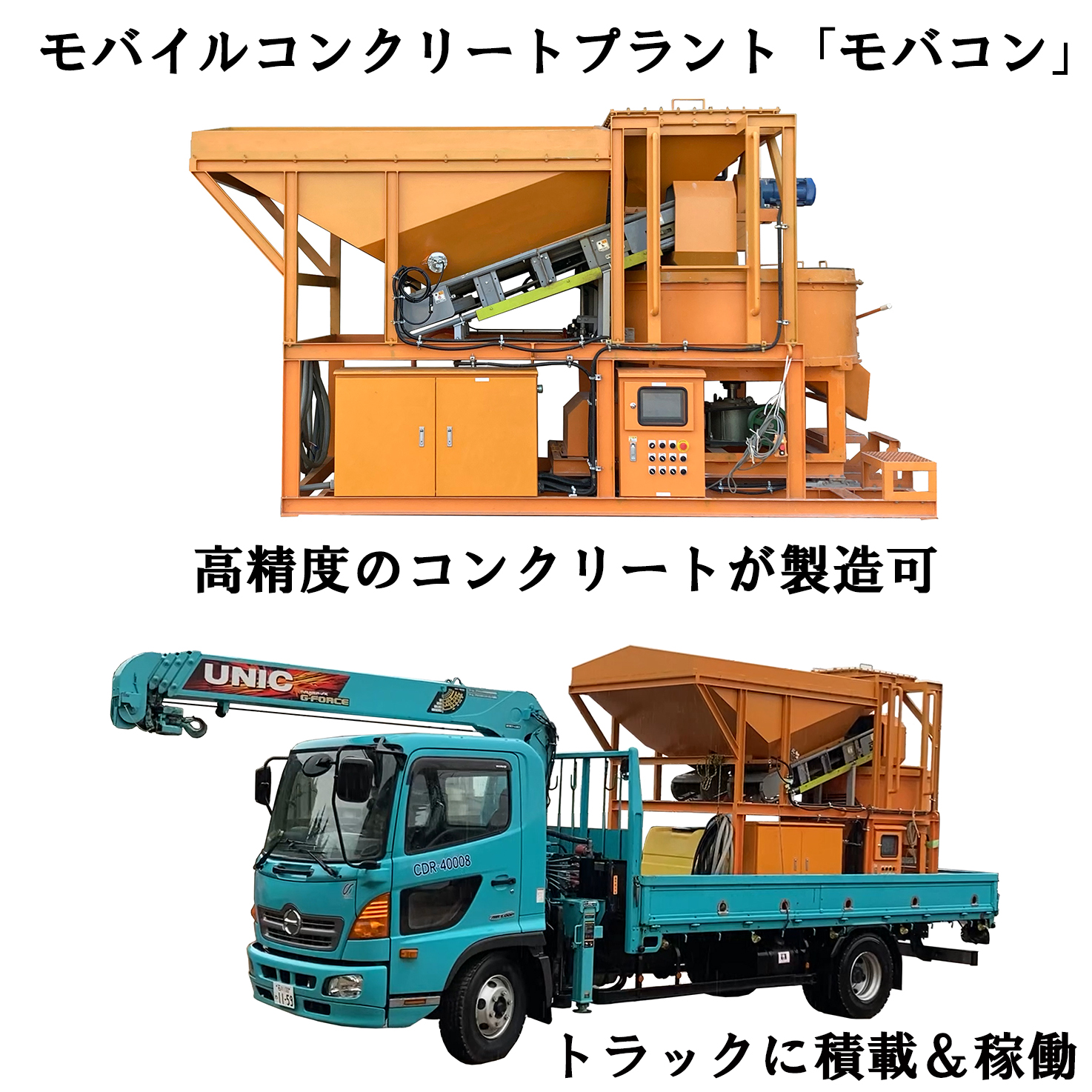 車載式生コンクリートプラント『モバコン』