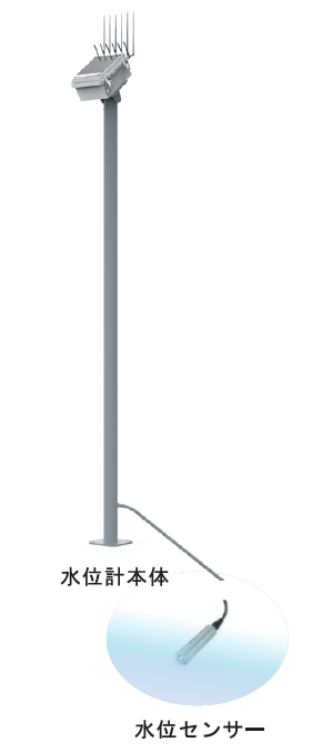 【特許申請中】ため池水位センサー警報システム