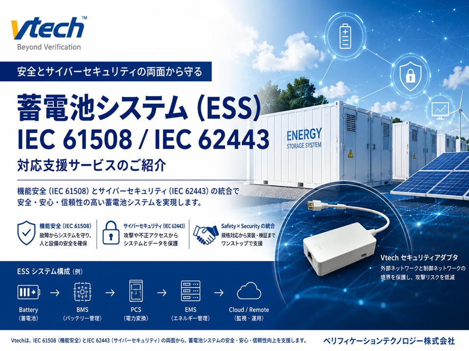 【通信業界向け】蓄電池システムのIEC 61508/62443