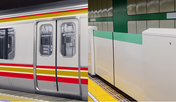 防汚・抗菌コーティング採用事例　※鉄道車両・駅設備への活用