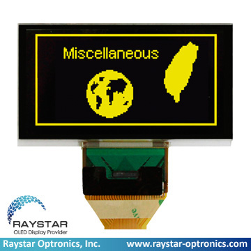 2.7インチ　OLEDモジュール「RET012864D」