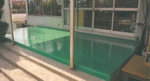 衝撃吸収床　複合塗膜床材 「ユーテックスEVA」