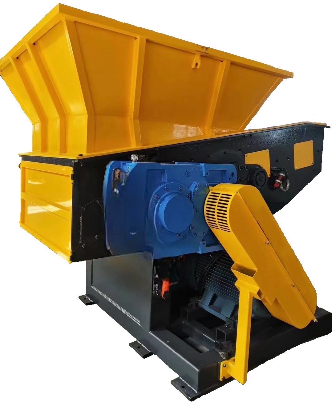 プッシャー式低速一軸破砕機