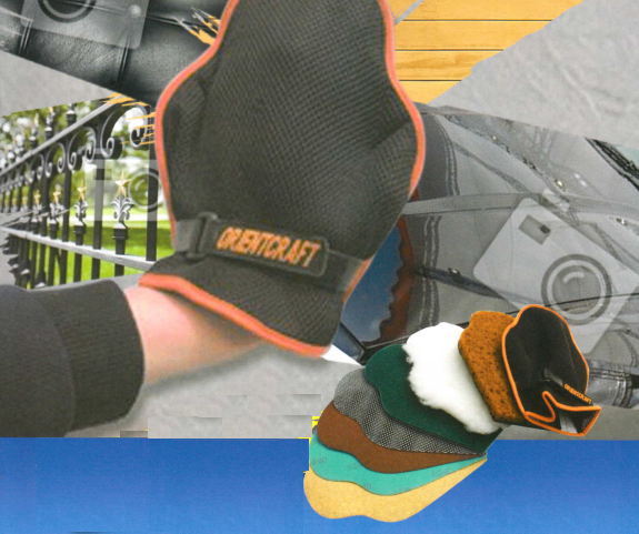 紙やすりで磨く手袋『ORIENTCRAFT GLOVE』