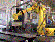 重量ワークハンドリングロボット　導入事例