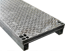 縞板つきで衝撃に強い｜ハイテンCPグレーチング 宝機材