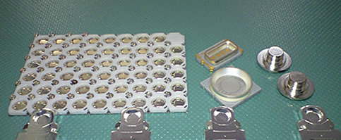 熱による変色がないLED向け光沢銀メッキ（めっき技術）