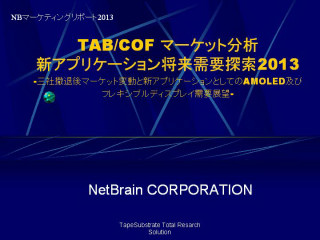TAB/COFマーケット分析と新アプリケーション将来需要探索
