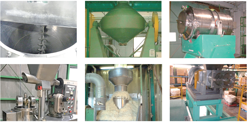 保有設備一覧（混合・造粒・粉砕）