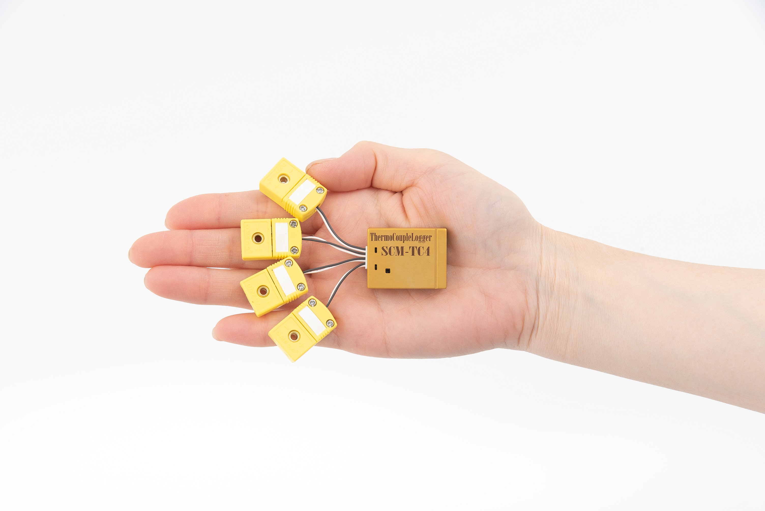 【研究開発向け】超小型4chマルチ熱電対温度ロガー