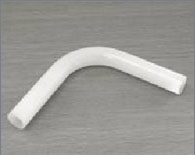 プラスチックの特殊加工例「PVDFパイプ曲管」