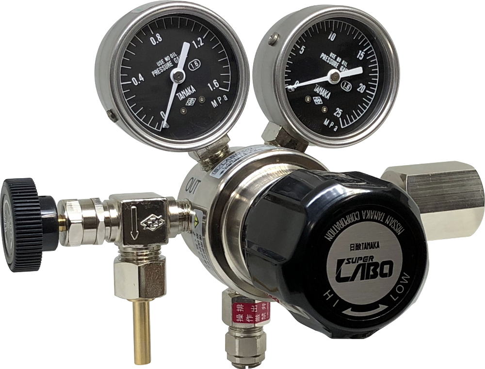 分析用高圧ガス圧力調整器『S-LABOII LAB1シリーズ』