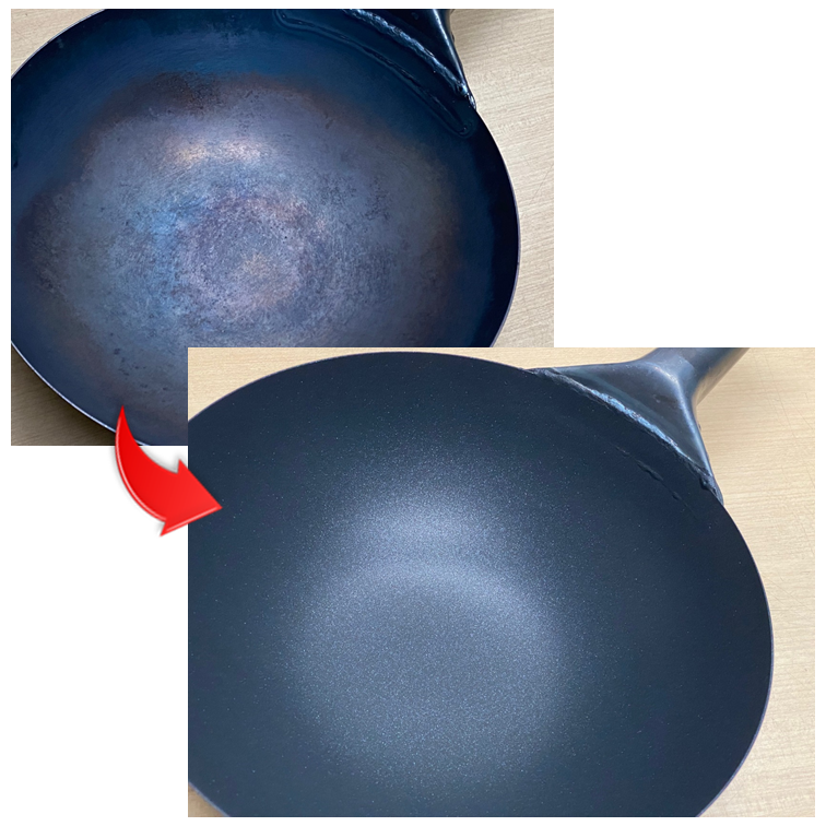 【加工事例】鉄鍋・鉄フライパン へのフッ素樹脂コーティング
