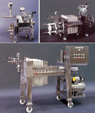 『研究用小型ろ過圧搾機』